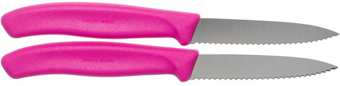 Набор ножей кухонных Victorinox Swiss Classic (6.7636.L115B) компл.:2шт розовый блистер