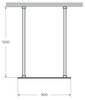 Cezares LIBERTA-L-2-100-120-C-Cr Душевая перегородка с возможностью двустороннего входа 1000x1200x1950 мм