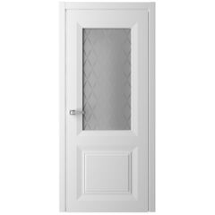 Купить Межкомнатная дверь эмаль Стиль Богема белая остеклённая