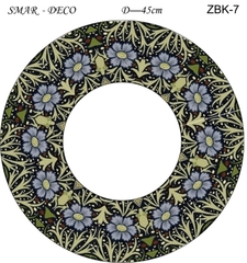 Эскиз для росписи, Зеркало диаметр-45см, SMAR-ZBK-7