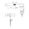 Delabie 443400 Кран TEMPOMATIC 4 (раковина) настенный, M1/2" длина 130 мм, встраиваемый, блок  230/6V