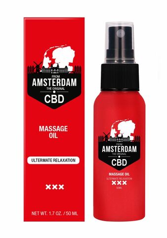 Стимулирующее массажное масло CBD from Amsterdam Massage Oil - 50 мл. - Shots Media BV Pharmquests PHA194