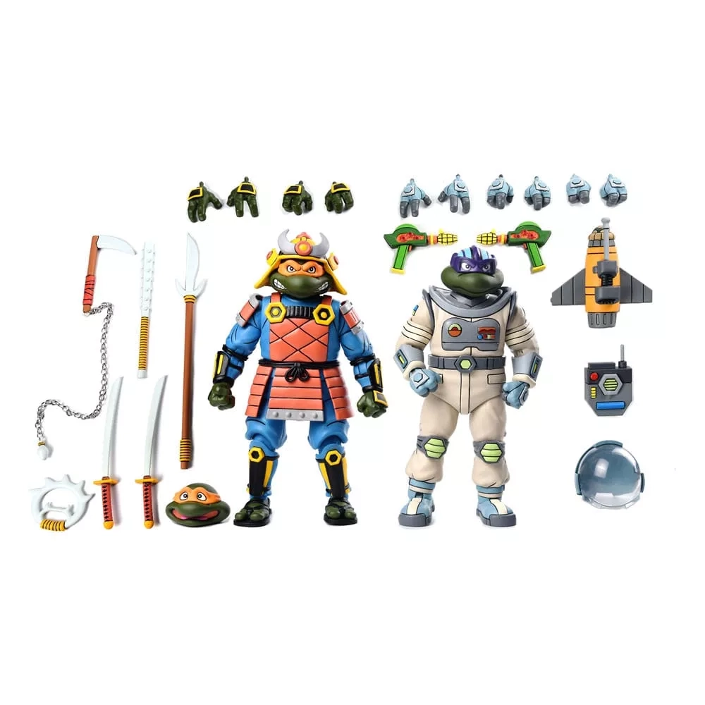 NECA TMNT Samurai Adventure Space Target Haulathon Two Pack 9 990 9 990