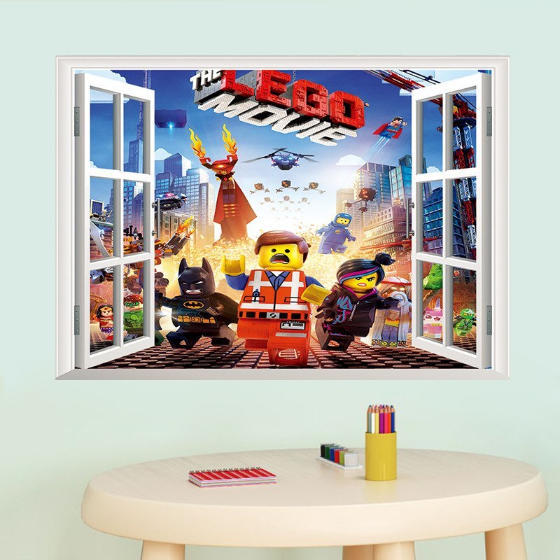 Лего Фильи Бэтмен 3D наклейка