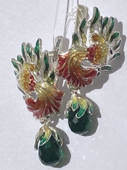 Риукин (серьги  из серебра)