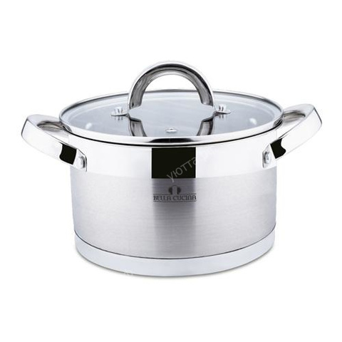 Кастрюля Bella Cucina со стеклянной крышкой, 2,1 л - Купить