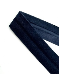 Тесьма для окантовки из бархата, цвет: тёмно-синий, ширина 25мм