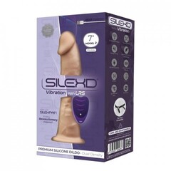 Реалистичный фаллоимитатор с вибрацией и пультом ДУ Model 2 от SILEXD (17.5* 4.4 см.)