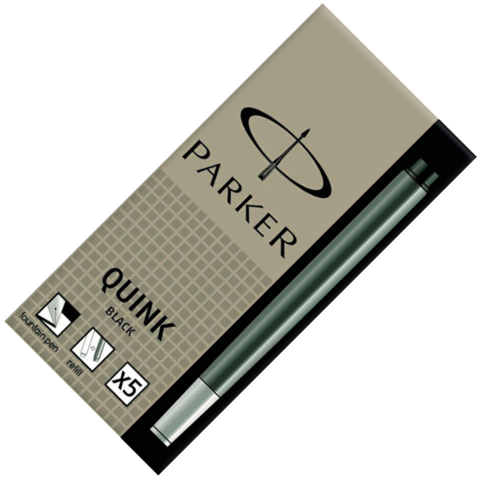 Parker Чернила (картридж), черный, 5 шт в упаковке