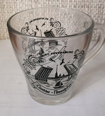 Кружка стекло 250 мл Грация. Виды Петербурга. Три вида