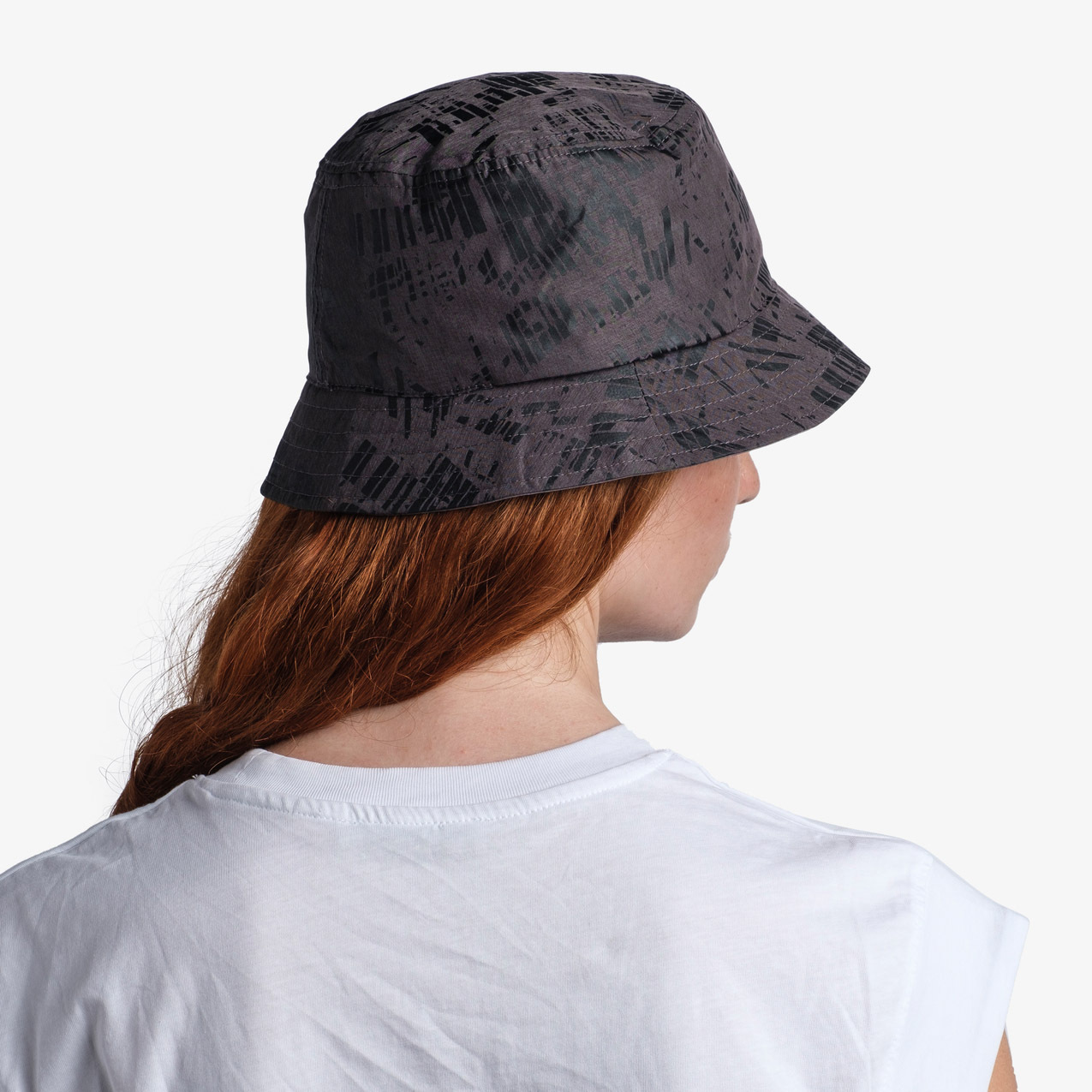 Панама Buff Travel Bucket Hat Gline Black-Grey