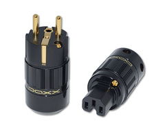 DAXX T220 Разъёмы для силовых кабелей 220В, вилка EU-Sсhuko + разъём IEC320 C15 -комплект-