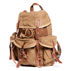 Винтажный Рюкзак из ткани Virginland 96 khaki