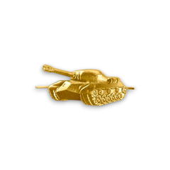 Эмблема ( Знак ) Петличная ( Петлица ) Танковые Войска Левая Золотистая