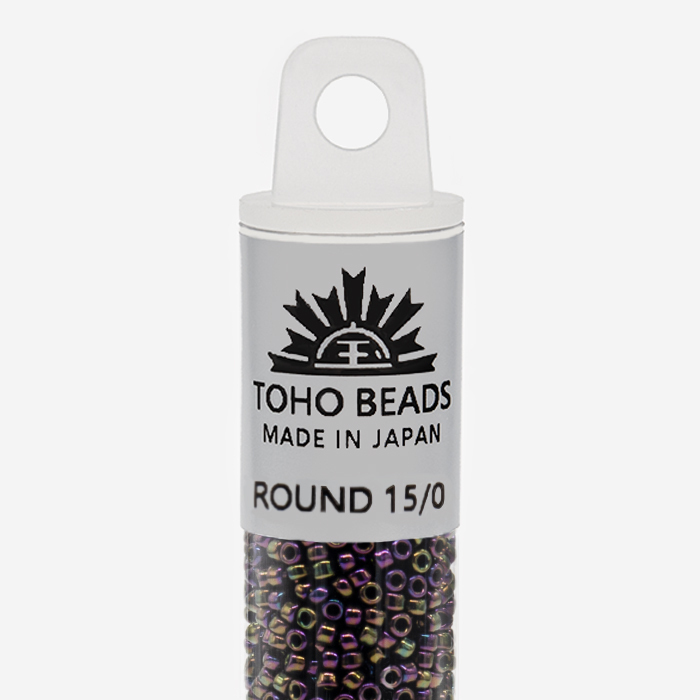 Японский бисер TOHO Round 15/0 (№85), металлизированный, непрозрачный глянцевый