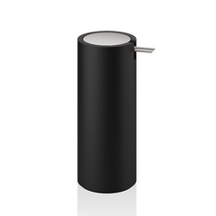 Decor Walther 0972365 Decor Walther Black Stone SSP Дозатор для мыла, настольный, цвет: черный матовый / сталь матовая фото
