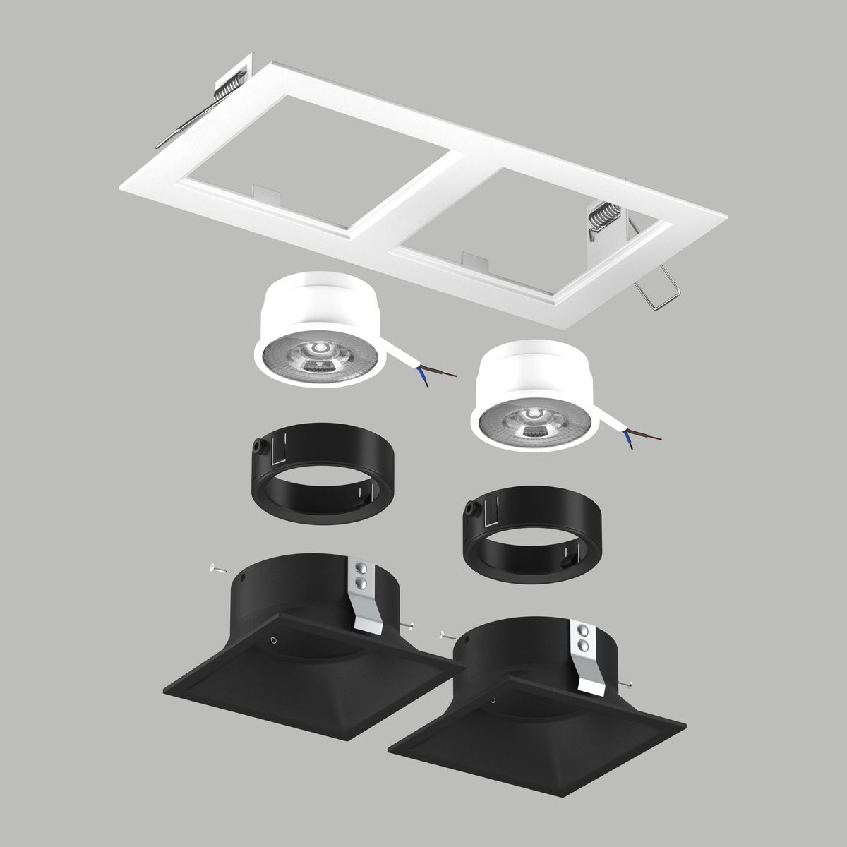 Комплект со светильником Lightstar Domino Quadro (214526+214507+214507+214007+214007) D5260707BMOD