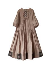 Варвара. Платье женское макси, льняное с вышивкой в этностиле PL-422573