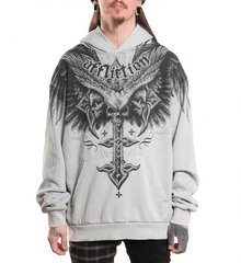 Толстовка Affliction DEATH EYES GREY