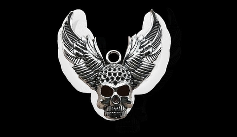 Силиконовый молд Череп с крыльями