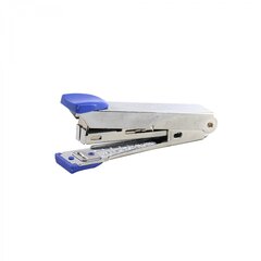 
          Степлер №10 Alingar, на 10 л., корпус металлический хром, с синей вставкой