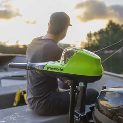 Лодочный мотор Greenworks G40TM55 40V (25 кг) аккумуляторный, без АКБ и ЗУ