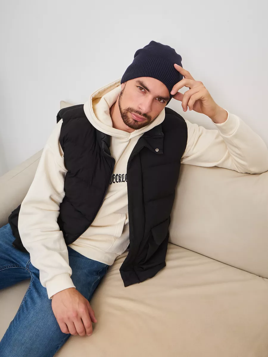 Шапка бини зимняя весенняя с флисом