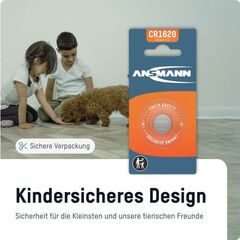 Батарейка CR 1620 ANSMANN 3V (Premium)