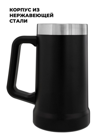 Картинка термокружка Stanley classic mug 0.35l черный - 3