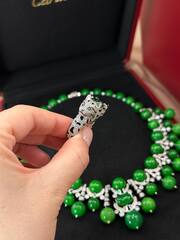 Комплект украшений колье + серьги в стиле CARTIER