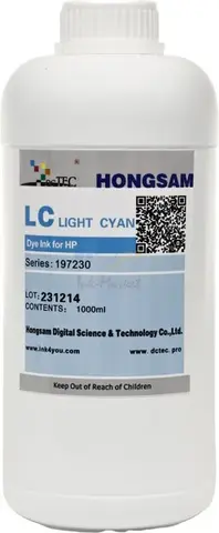 Чернила DCTec водорастворимые DJ5000 Light Cyan (светло-голубой) 1000 мл