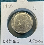 K16965 1936 Германия 2 марки Гинденбург G K16965 1936 Германия 2 марки Гинденбург G