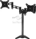 Кронштейн для мониторов Cactus CS-VM-D08-BK черный 13"-27" макс.8кг настольный поворот и наклон