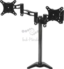 Кронштейн для мониторов Cactus CS-VM-D08-BK черный 13"-27" макс.8кг настольный поворот и наклон