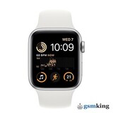 Apple Watch SE 2022 GPS + Cellular 40mm Silver Aluminium Case with White Sport Band
