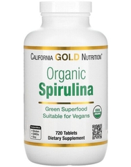 California gold Nutrition, органическая спирулина, 500 мг, 720 таблеток