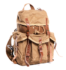 Винтажный Рюкзак из ткани Virginland 96 khaki