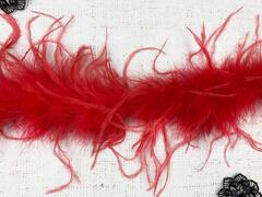 Боа страусиное, ш. 23 см, 21-25 гр, красный