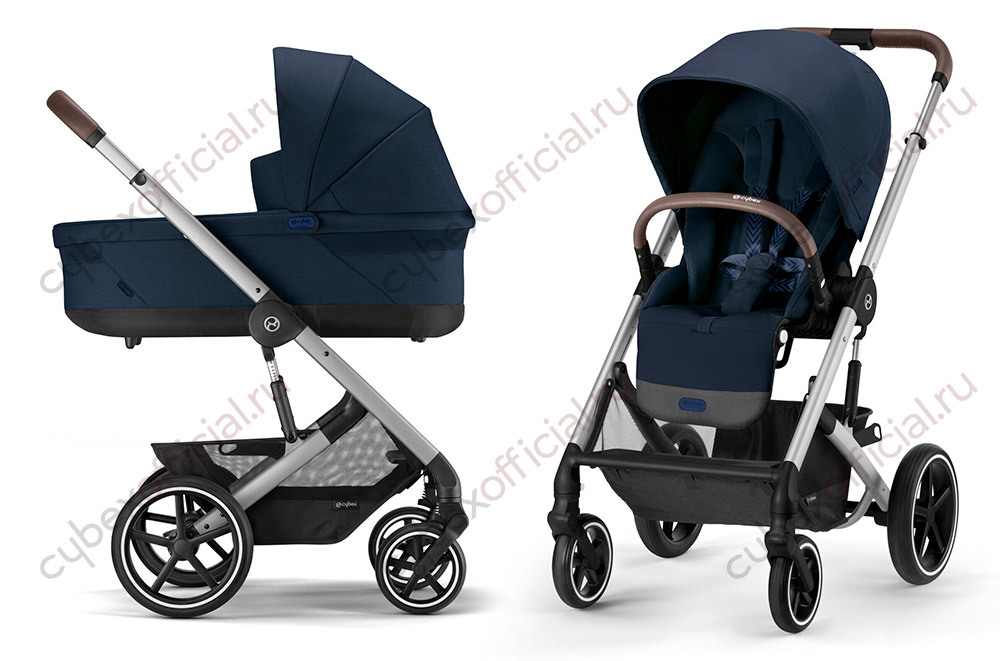 Cybex Balios S 2 в 1, для новорожденных Детская коляска Cybex Balios S Lux SLV 2 в 1 Ocean Blue BaliosSLux_CotS_SLV-2in1-ocean-blue.jpg