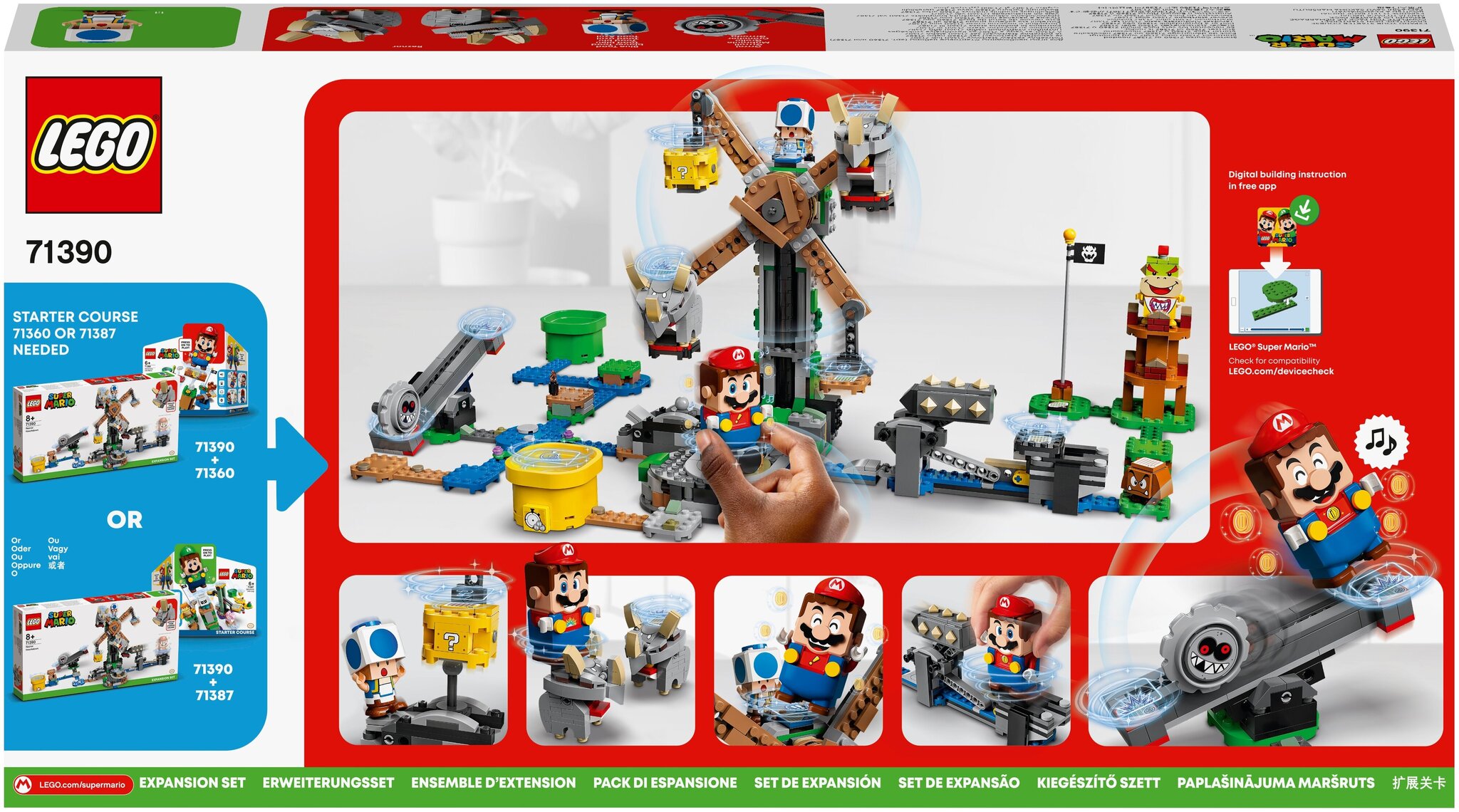 Конструктор LEGO Super Mario 71390 Дополнительный набор 