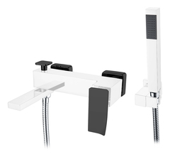 Boheme Q 143-CRB.2 Смеситель для ванны, цвет: хром,чёрный фото