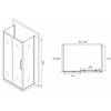 Abber Schwarzer Diamant AG30100MH-S80M-S80M Душевой уголок, 100x80x195