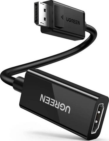 Конвертер UGREEN DP To HDMI Female Converter 4K*2K 60HZ, 25 см MM137, черный