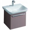 Шкафчик для раковины Geberit myDay, с выдвижным ящиком: B=49.5см, H=41см, T=43см, Какао с молоком / Высокоглянцевое покрытие
