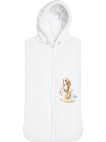 Теплая пеленка-кокон "Собачка на качалке"