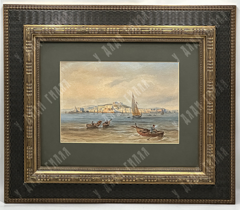 Карл Фридрих Шинкель (1781–1841). Вид Неаполя. Бумага, акварель. Неаполь, 1804 г.