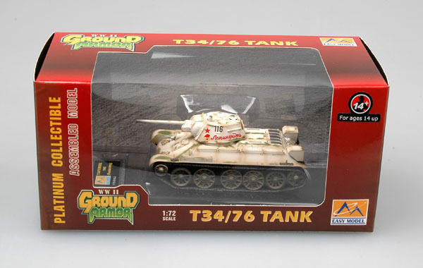 Модель Танк Советский Т-34/76 масштаб 1:72