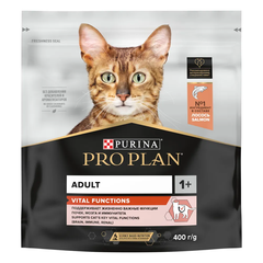 Pro plan корм сухой для взрослых кошек, всех размеров и пород с лососем