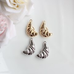 Подвеска Круассан 23*13 мм, позолота, П988