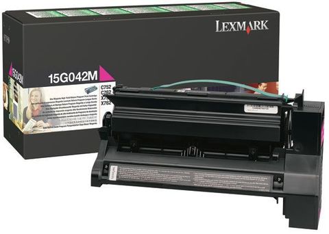 Картридж для принтеров Lexmark C752, C762 пурпурный (magenta). Ресурс 15000 стр (15G042M)
